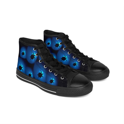 Women's Sea Turtle Sunburst High-top Sneakers