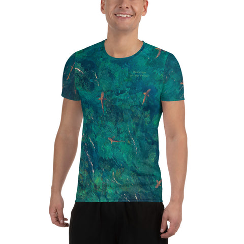 Blacktips on the Prowl All-Over Print Men's Athletic T-shirt