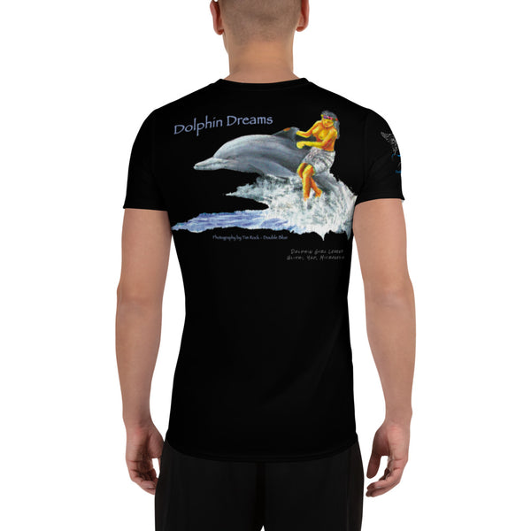 Dolphin Girl Ulithi Legend All-Over Print Men's Athletic T-shirt