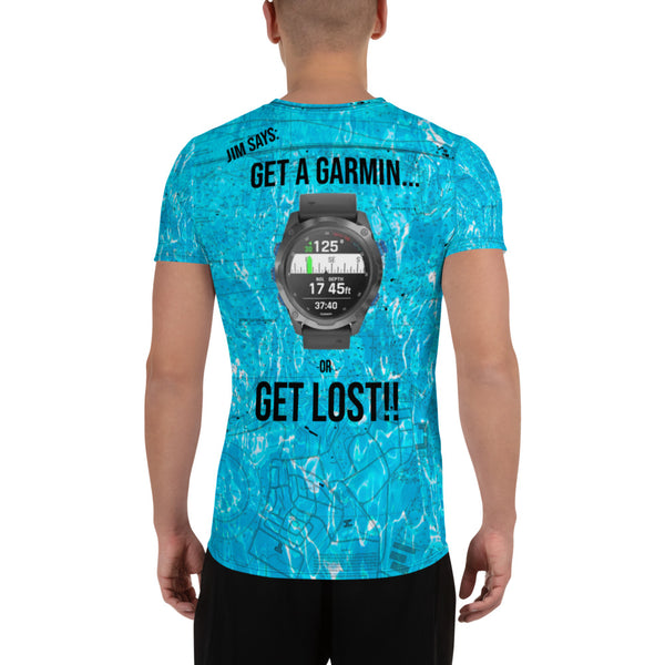 Garmin All-Over Print Men's Athletic T-shirt