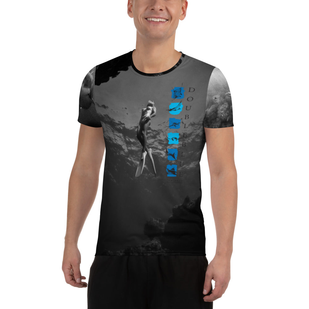 DoubleBlue Ocean Ecstasy All-Over Print Men's Athletic T-shirt