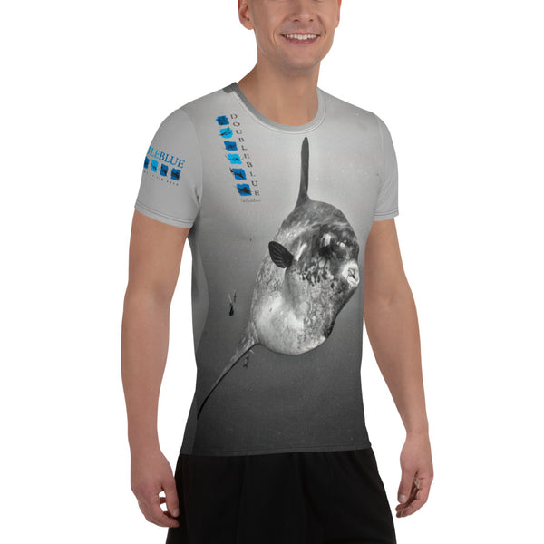 Ocean Sunfish Logo All-Over Print Men's Athletic T-shirt