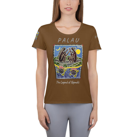 Palau Legends - Legend of Ngemelis - All-Over Print Women's Athletic T-shirt