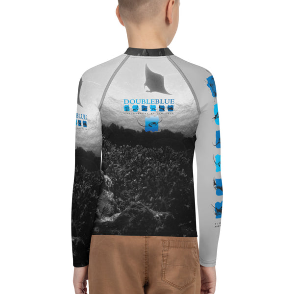 Manta Rays in Yap Youth Rash Guard