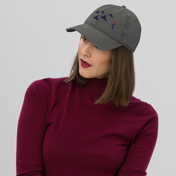 Eagle Ray City Ocean Dreams Distressed Dad Hat