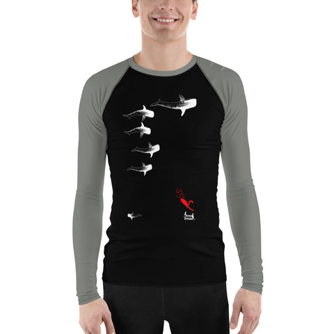 Whale Sharking Men's Rash Guard