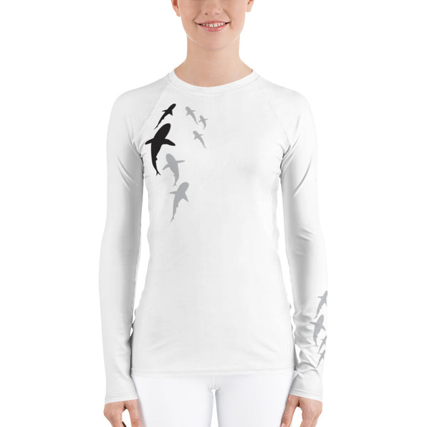 Shark Parade Women's Rash Guard