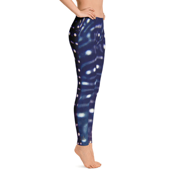 Guam Whale Shark Blue Leggings