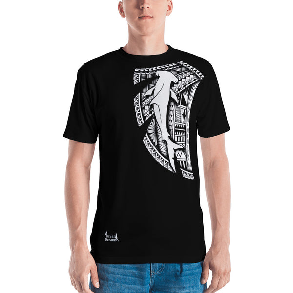 Tribal Hammerhead Leo Pugram Men's All-Over T-shirt