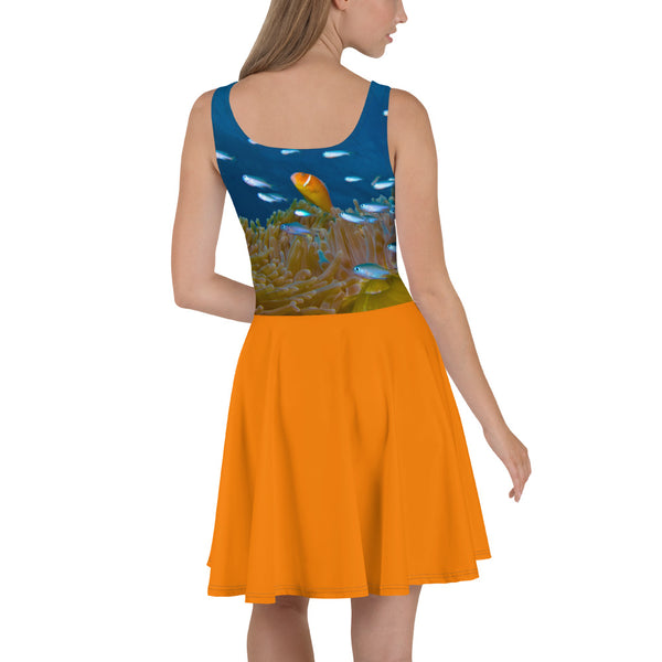 One-stripe clownfish Skater Dress