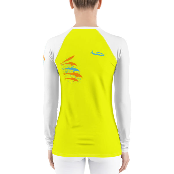 Dolphin Play Women's Rash Guard