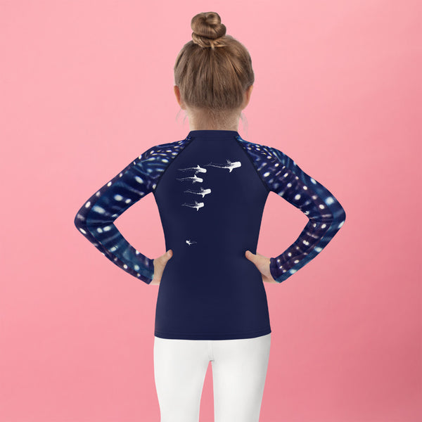 Kids Whale Shark Design Rash Guard