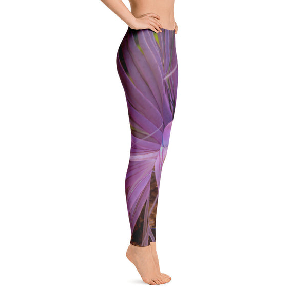 Beautiful Purple Anemone Leggings