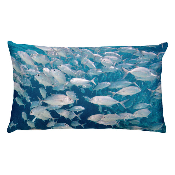Swirling Jacks School Rectangular Pillow