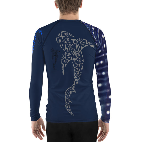 Polynesian Whale Shark Men's Rash Guard