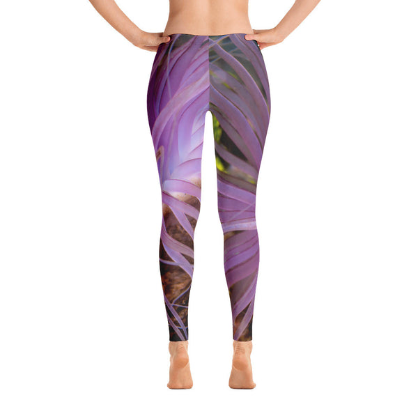 Beautiful Purple Anemone Leggings