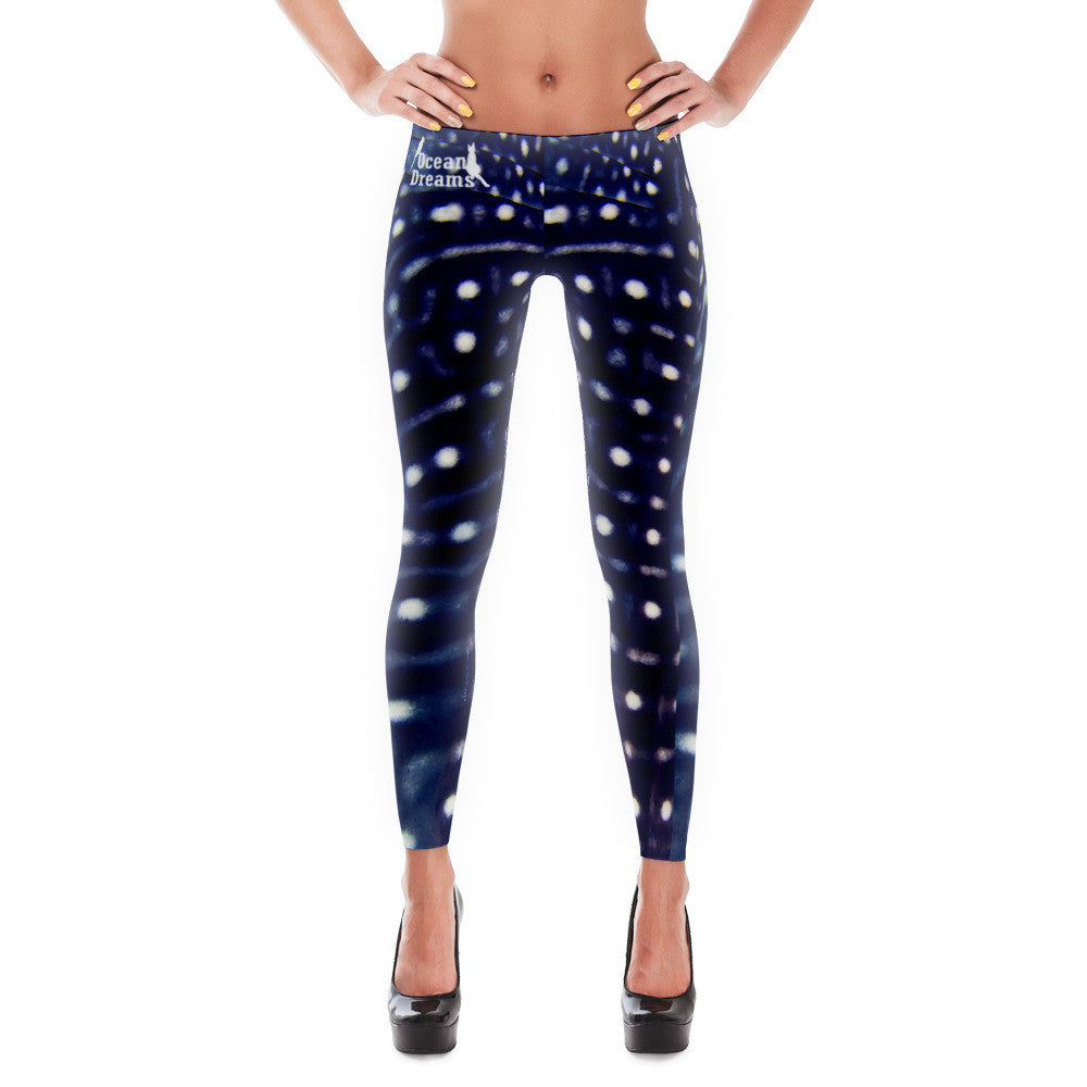 Whale Shark Blue Leggings