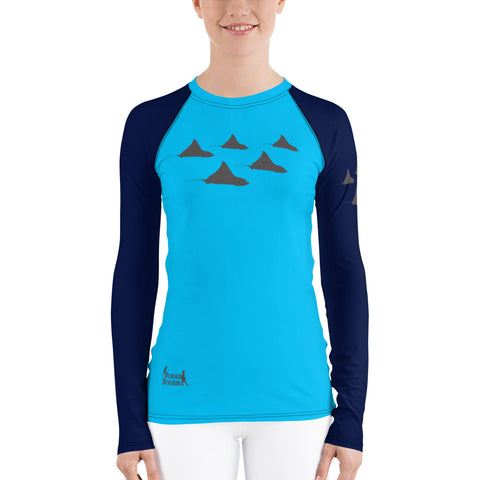 Eagle Ray City Women's Rash Guard