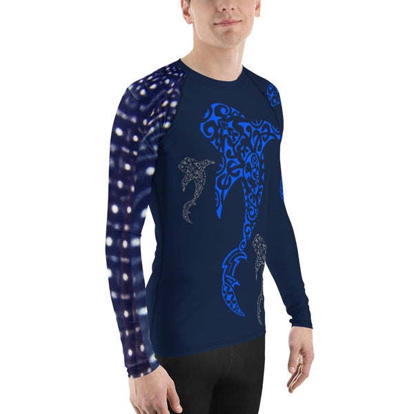 Polynesian Whale Shark Men's Rash Guard