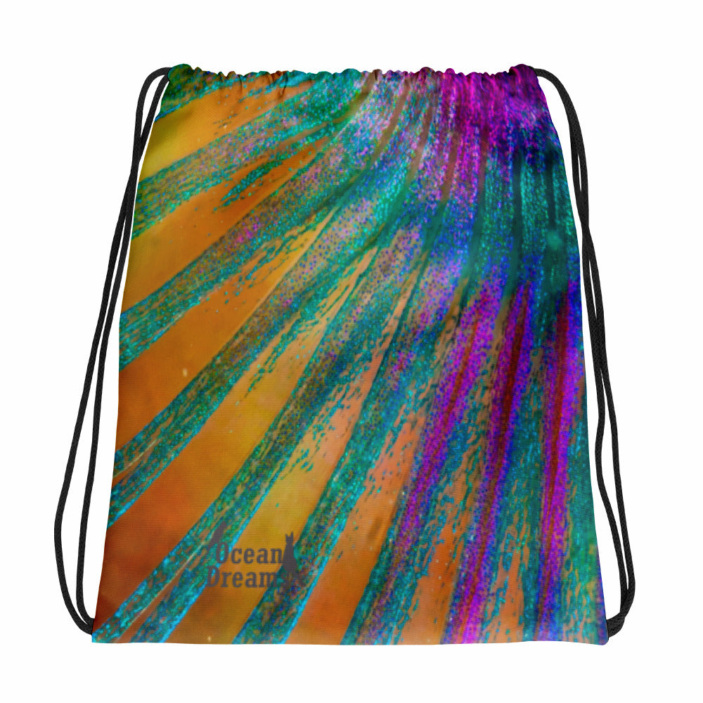 Parrotfish fin Drawstring bag