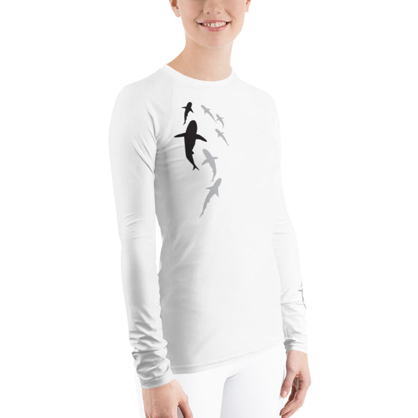 Shark Parade Women's Rash Guard