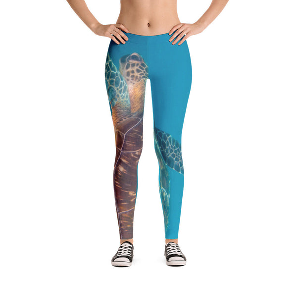 Green Sea Turtle Leggings