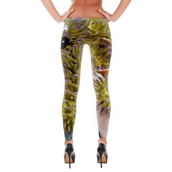 Clownfish and Anemone Swirl Leggings