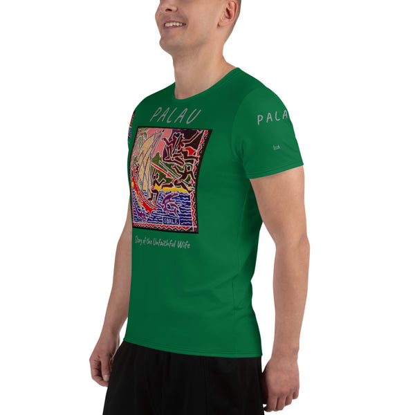 Palau Legends - Story of the Unfaithful Wife - All-Over Print Men's Athletic T-shirt