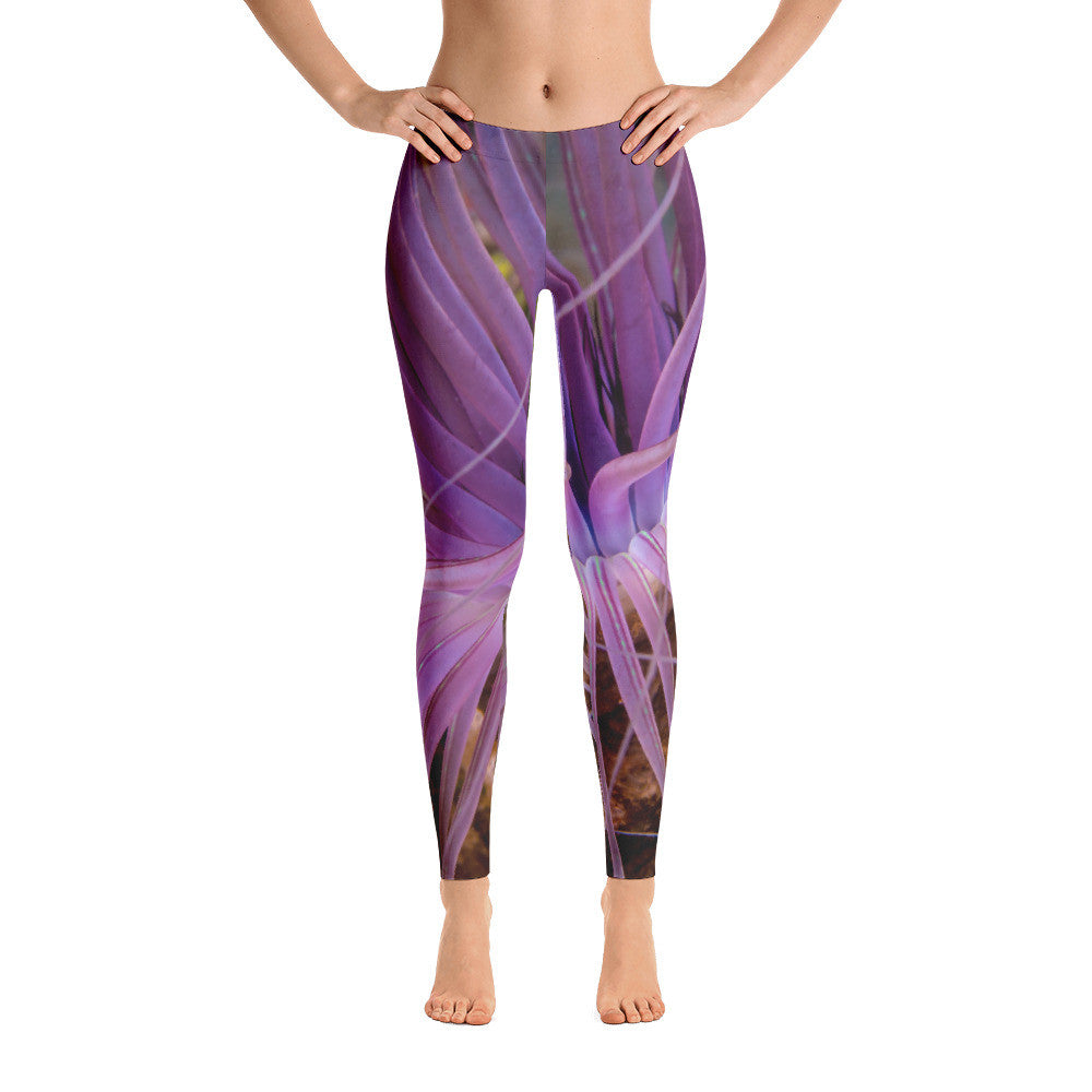 Beautiful Purple Anemone Leggings
