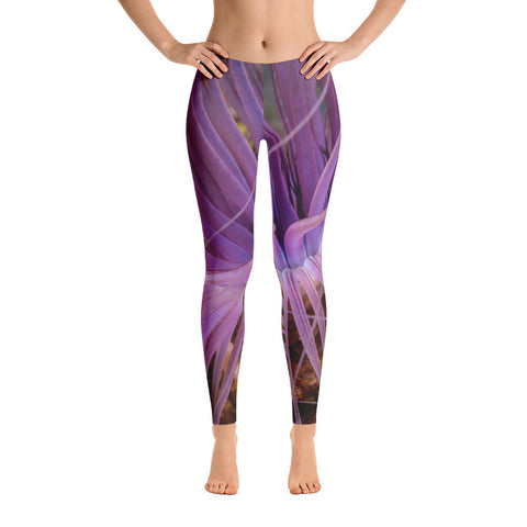 Beautiful Purple Anemone Leggings