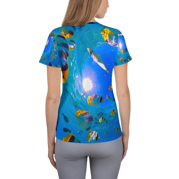 Butterflyfish All-Over Print Women's Athletic T-shirt