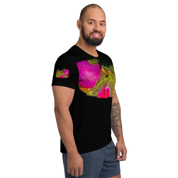 Anemone & Clown All-Over Print Men's Athletic T-shirt