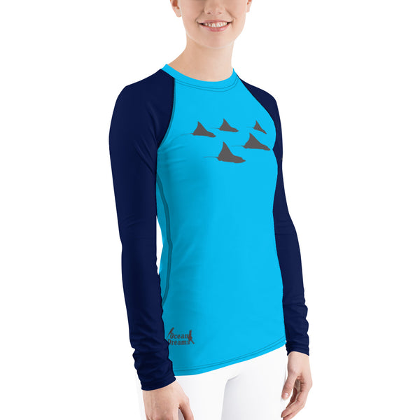 Eagle Ray City Women's Rash Guard