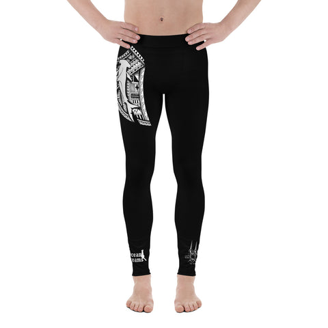 Men's Tribal Hammerhead Leggings Design by Leo Pugram