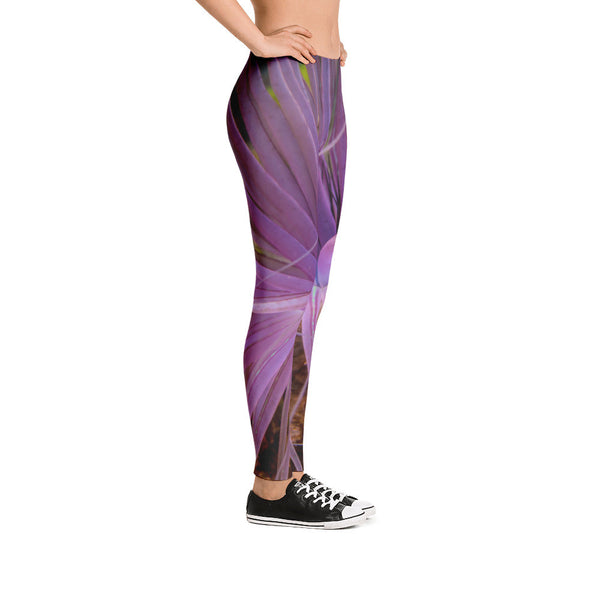 Beautiful Purple Anemone Leggings