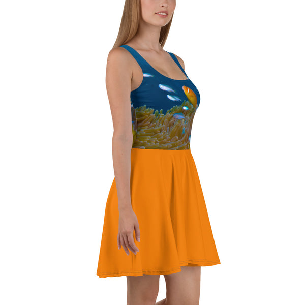 One-stripe clownfish Skater Dress