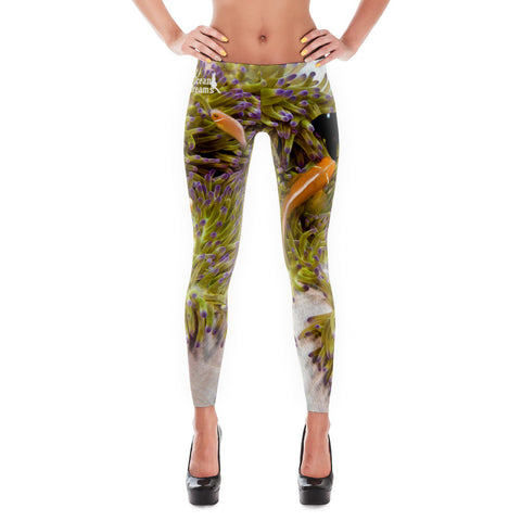 Clownfish and Anemone Swirl Leggings