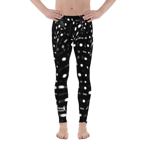 Men's Whale Shark Black Leggings