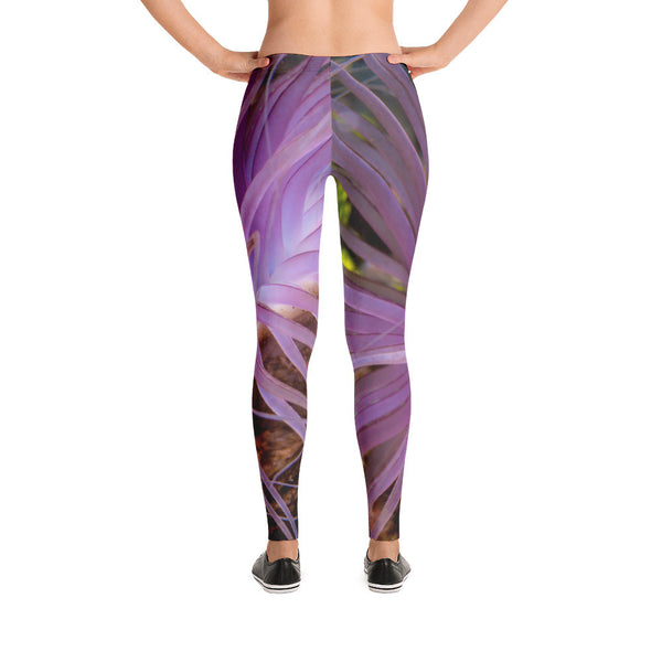 Beautiful Purple Anemone Leggings