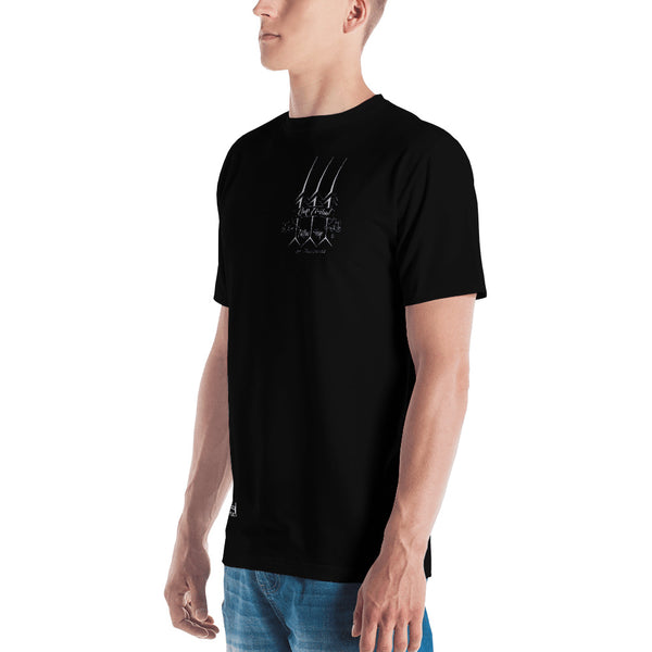 Yap Tribal Manta Tattoo Design Men's T-shirt by Leo Pugram