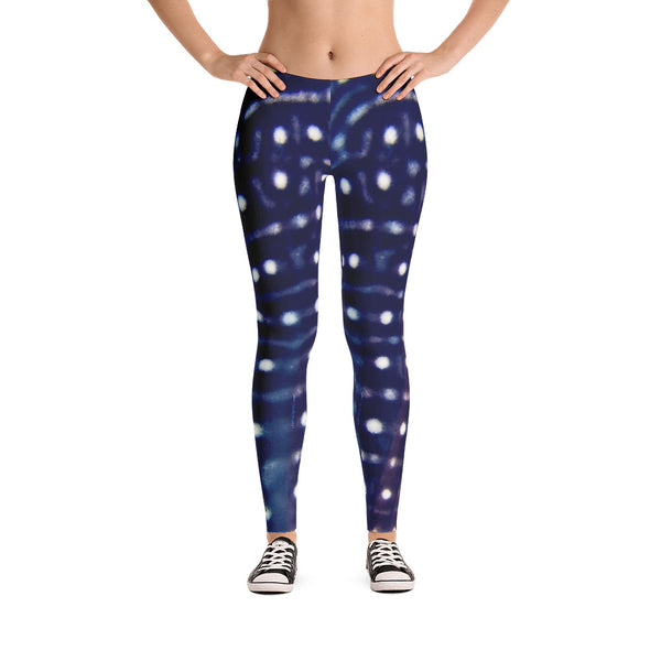 Guam Whale Shark Blue Leggings