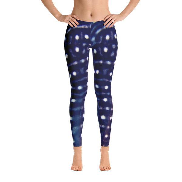 Guam Whale Shark Blue Leggings