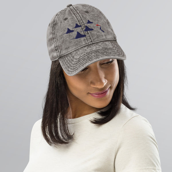 Eagle Ray City Ocean Dreams Vintage Cotton Twill Cap