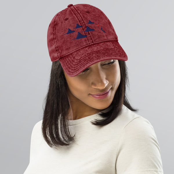 Eagle Ray City Ocean Dreams Vintage Cotton Twill Cap