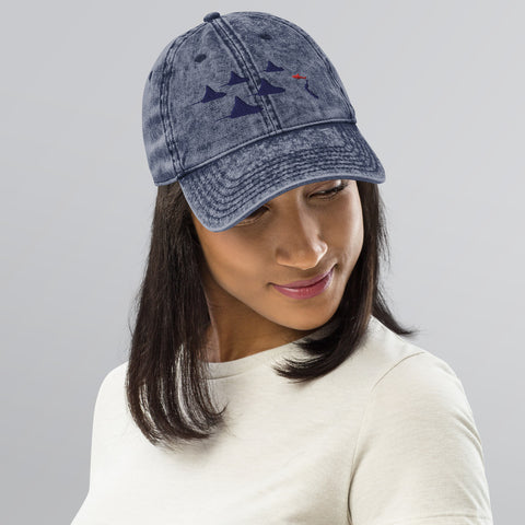 Eagle Ray City Ocean Dreams Vintage Cotton Twill Cap