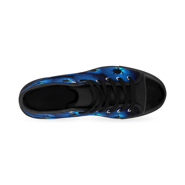 Women's Sea Turtle Sunburst High-top Sneakers