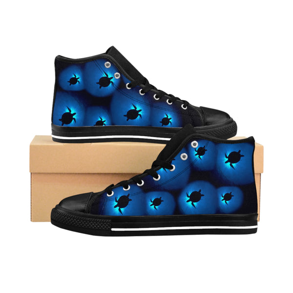 Women's Sea Turtle Sunburst High-top Sneakers
