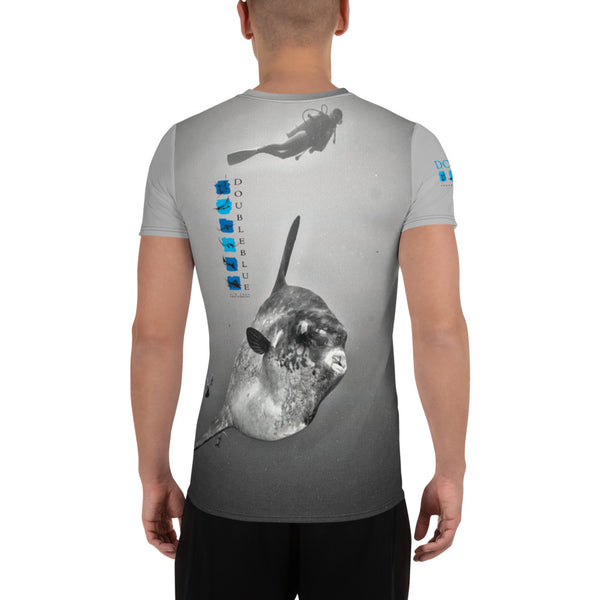 Ocean Sunfish Logo All-Over Print Men's Athletic T-shirt
