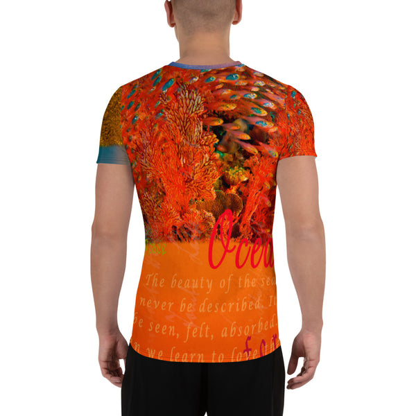 Ocean Immersion All-Over Print Men's Athletic T-shirt
