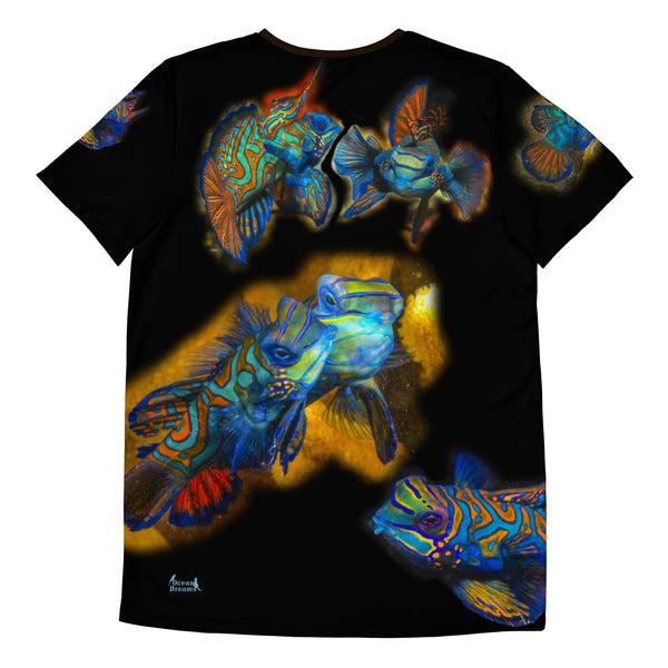 "Night Time Is the Right Time" Mandarinfish designT-shirt